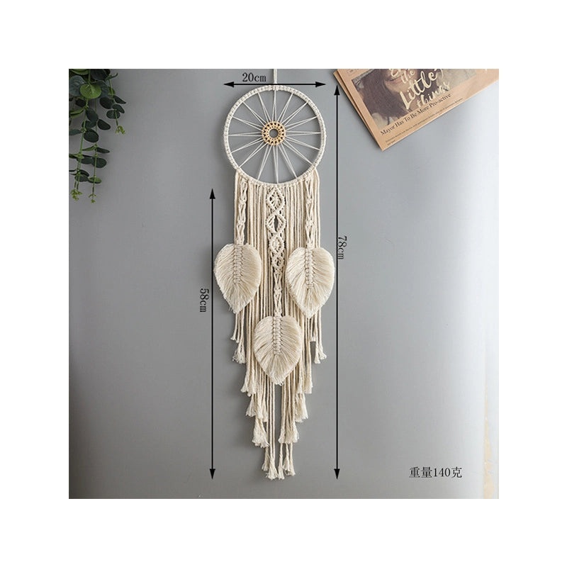 Bohemian Dreamcatcher Wall Hanging Wood Frame Cotton Rope Iron Decor|Home Decor Tapestries