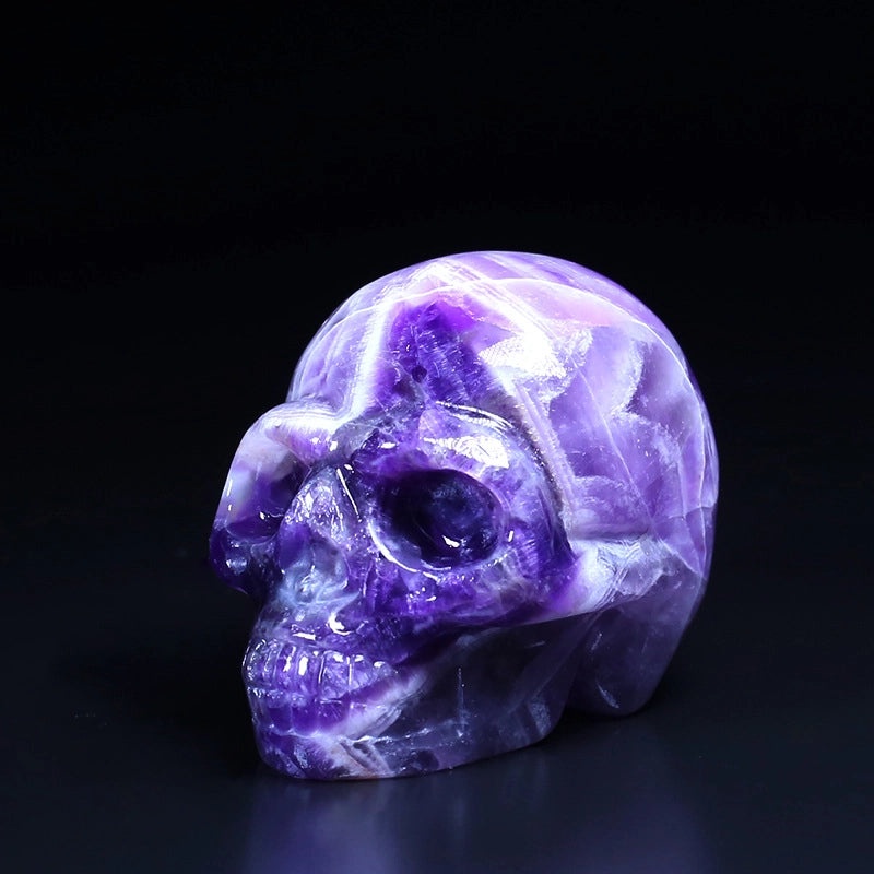 Minimalist Halloween Skull Gem Crystal Ornaments | Halloween Decorations