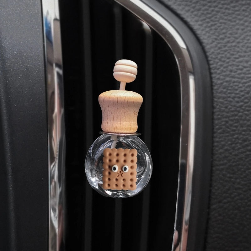 Cartoon Milk Tea Color Car Air Vent Perfume Bottle Cute Aromatherapy Ornament | Car Accessories