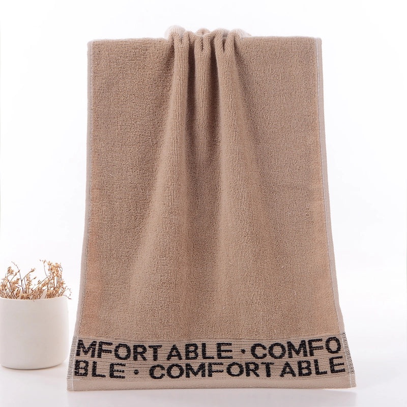 Thickened Pure Cotton Face Towel for Adults Household Water Pattern 32-Strand Durable Daily Use|Home & Living - Towels & Linens