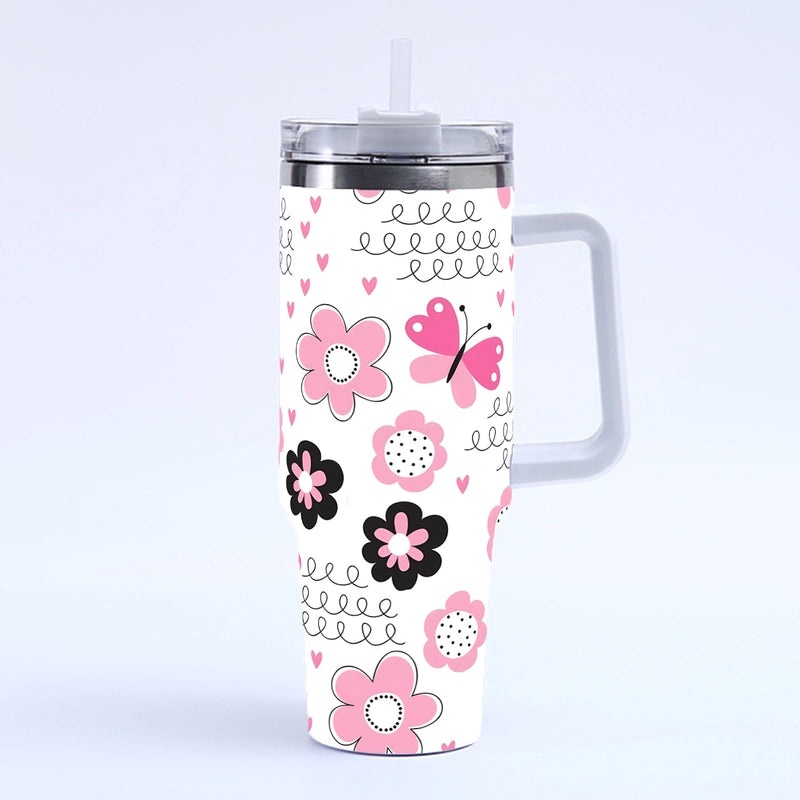 Valentine's Day Elegant Casual Letter Thermos Cup 304 & 201 Stainless Steel | Drinkware & Thermoses