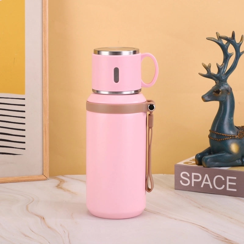 Stainless Steel Water Bottle Single Piece Casual Solid Color | Drinkware & Hydration