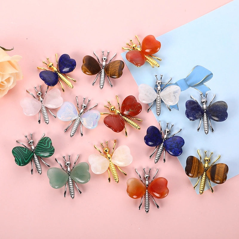 Delicate Butterfly Amethyst Necklace Charming Artificial Jewelry Decor | Jewelry & Accessories