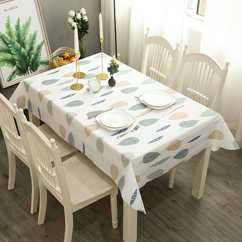 Modern Nordic PVC Tablecloth, Waterproof Oil-proof, Anti-scalding, Disposable Plaid Design|Home & Kitchen Textiles