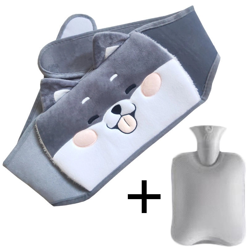 Plush Hot Water Bag with Protective Belt for Waist and Hands Warmth | Home & Personal Care