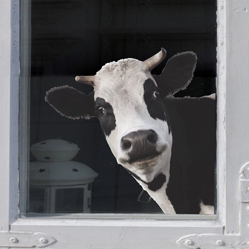 Cute Cow Pattern Plastic Wall Decal for Home Decor|Home Decor & Wall Stickers