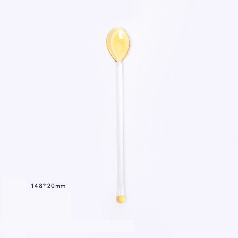 Clear Glass Spoon Minimalist Design|Kitchen Utensils