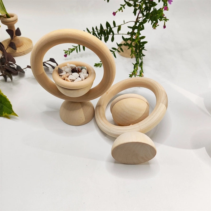 Artistic Round Pine Wood Carved Home Fragrance Diffuser | Home Decor & Fragrance