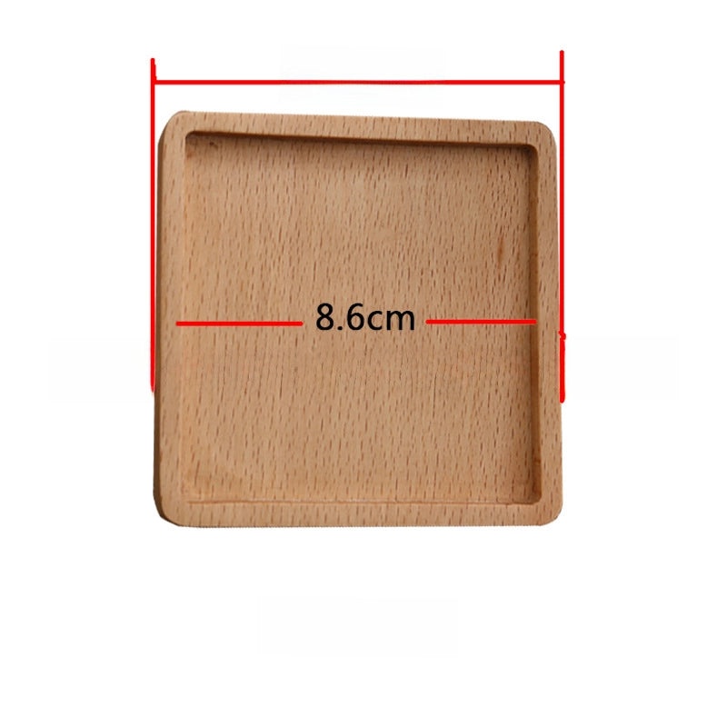 Engraved Wooden Tea Coaster Set Japanese Style Heat Insulation Mat Durable Cup Holder | Home & Kitchen > Drinkware Accessories