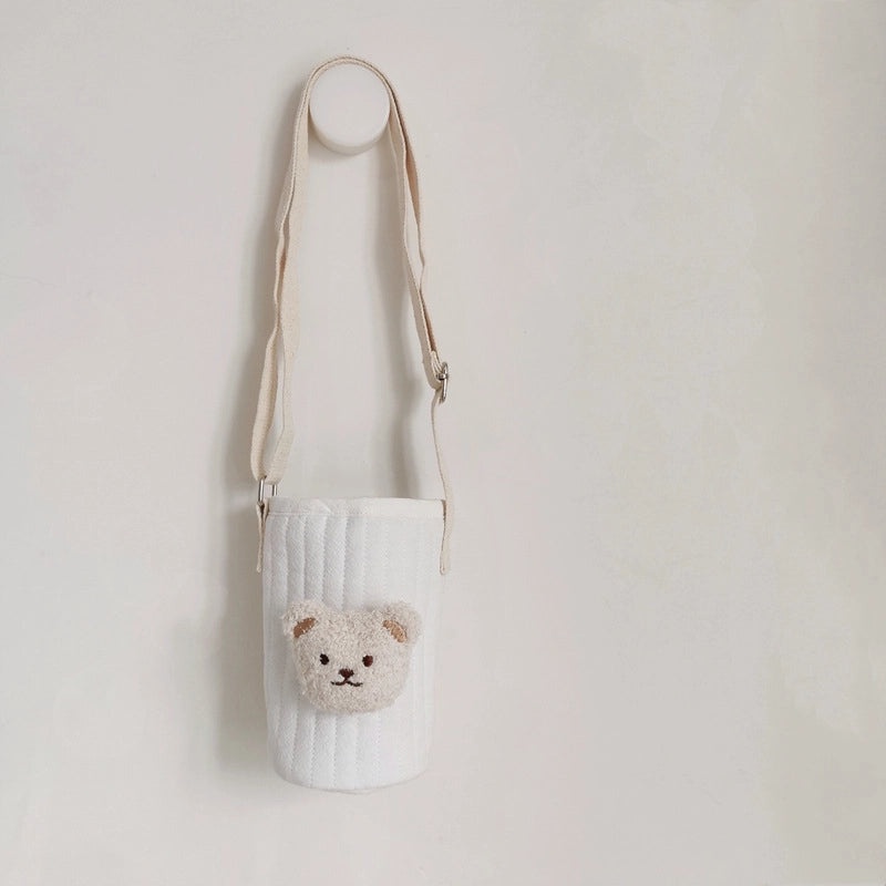 Adorable Bear Pattern Fabric Cup Sleeve 1pc | Drinkware Accessories