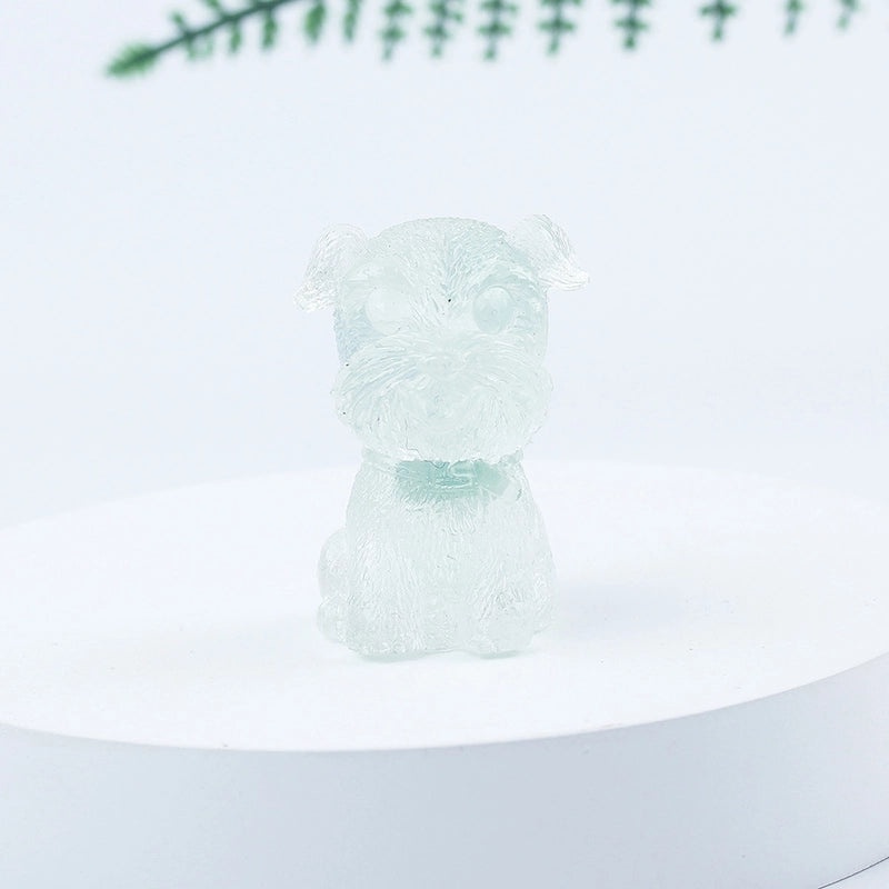 Adorable Dog Shaped Crystal Figurines for Home Decor|Decorative Figurines