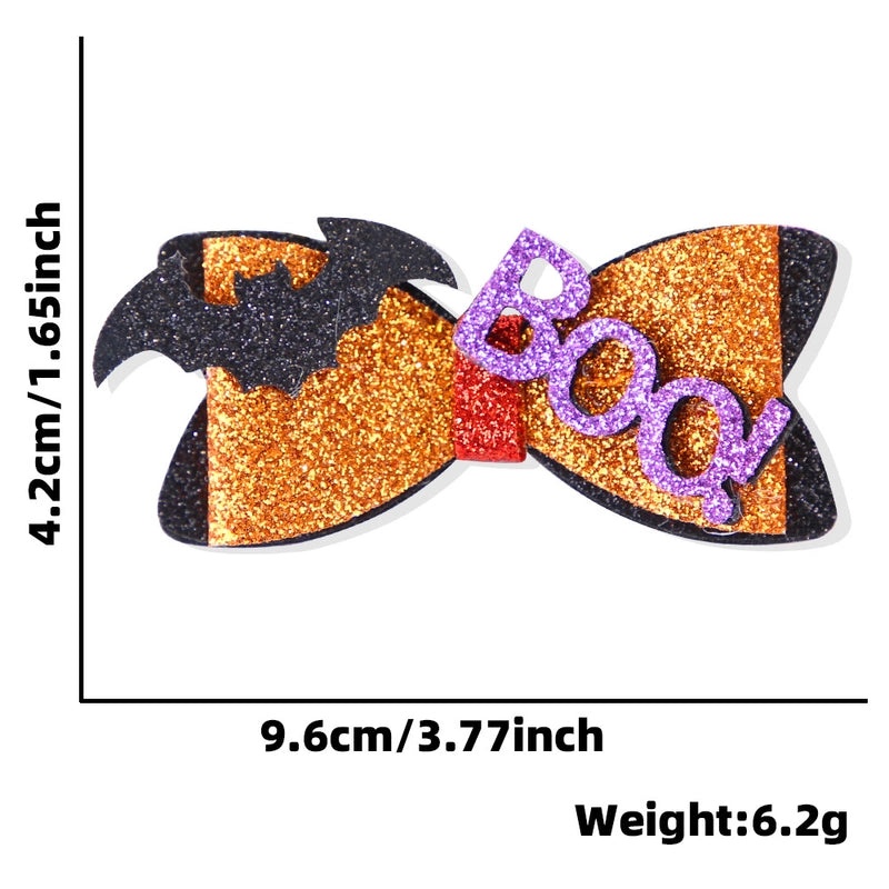 Halloween Spider Bat Bow Hair Clip Ghost Witch Hat Party Decoration | Hair Accessories
