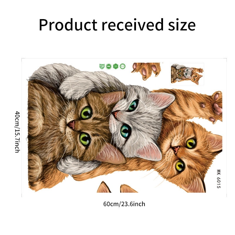 Adorable Cat PVC Wall Decals for Home Decor|Wall Stickers & Murals