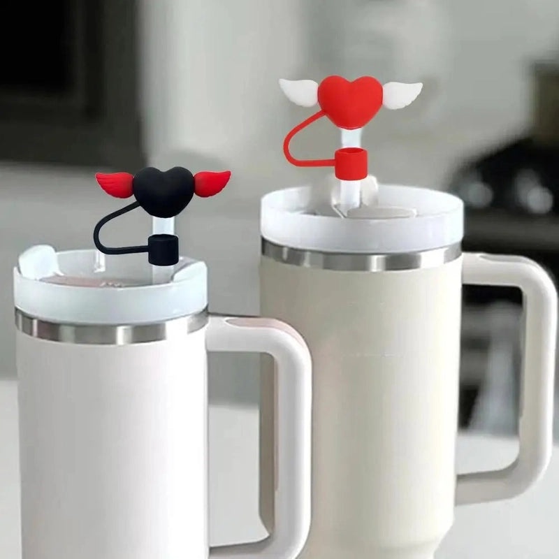 Multicolor Silica Gel Straw Cap for Drinks Casual Elegant Cute Design | Drink Accessories