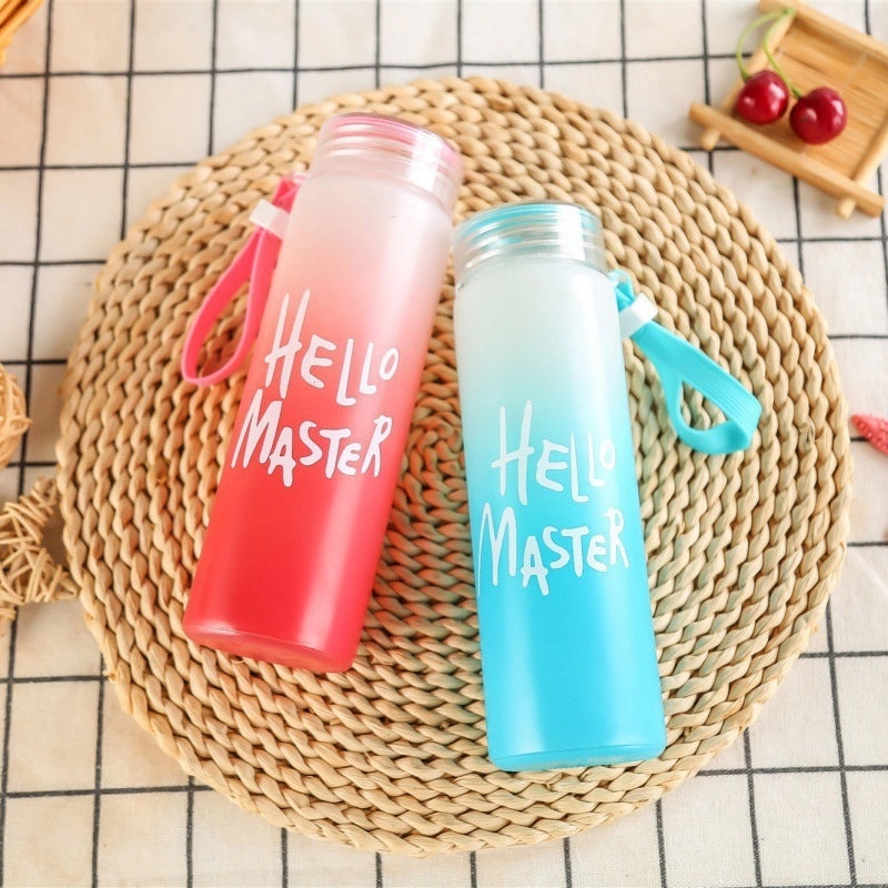 Transparent Gradient Colorful Portable Cup for Casual Use Advertising Student Couples | Drinkware & Cups