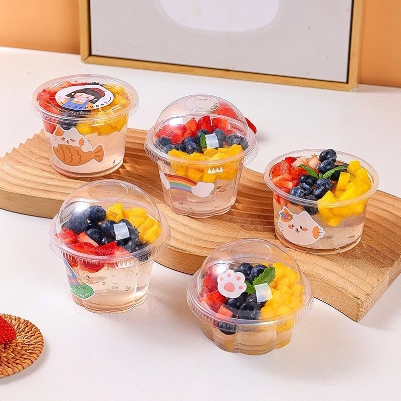 Disposable Ice Powder Bowl with Lid | Commercial Disposable Dessert Packaging