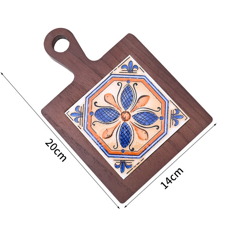 Stylish Geometric Wooden Placemat Single Piece|Home & Kitchen Accessories