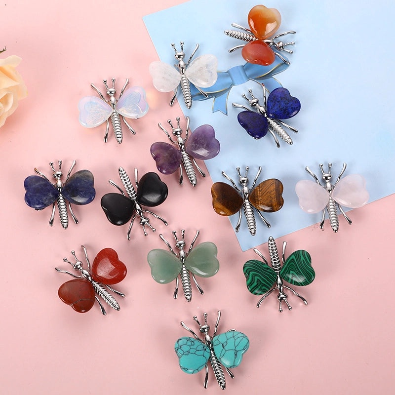 Delicate Butterfly Amethyst Necklace Charming Artificial Jewelry Decor | Jewelry & Accessories