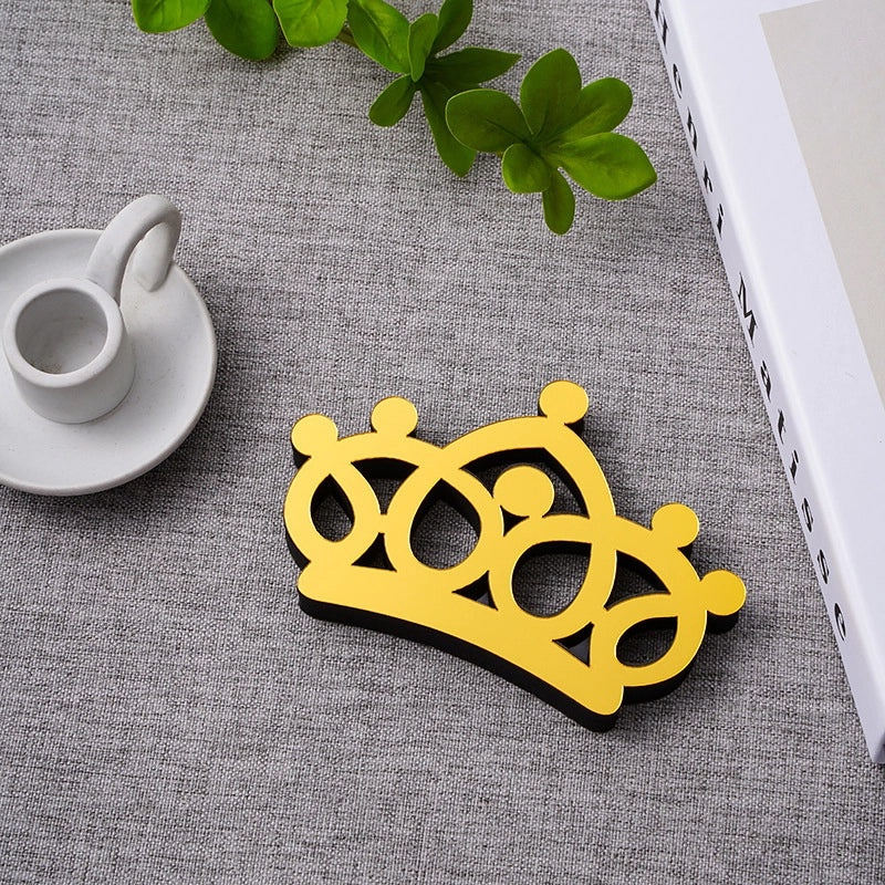 Golden Acrylic Mirror Letters Wall Decal EVA Foam Art Creative Home Decor | Home Decor & Wall Stickers