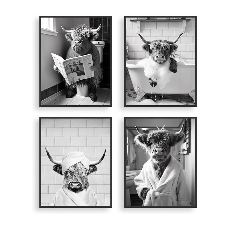 Casual Animal Canvas Wall Art Hanging Painting for Home Decor | Wall Art & Paintings