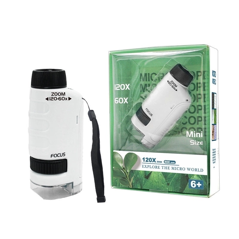 Portable Kids Microscope Science Experiment Kit for Students | Educational Toys & Learning Tools