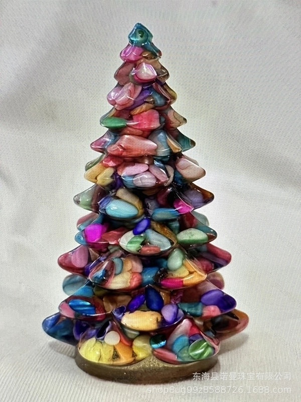 Minimalist Synthetic Resin Christmas Tree Ornaments | Holiday Decorations