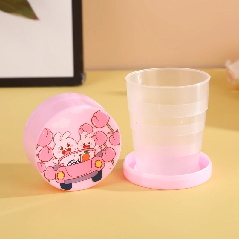 Portable Folding Cartoon Water Cup | Outdoor Travel Accessories