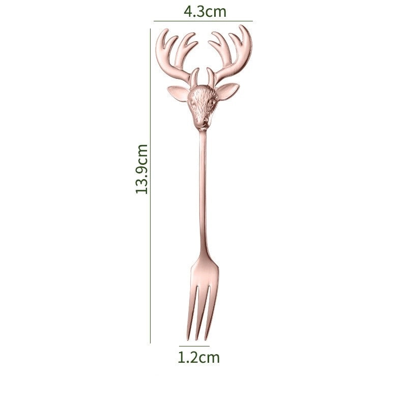 Cute Animal Design 304 Stainless Steel Spoon Single Piece|Kitchen Utensils
