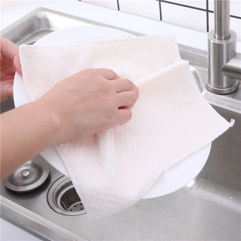 Stylish Solid Color Synthetic Fiber Dish Towel Single Piece|Kitchen Textiles and Towels