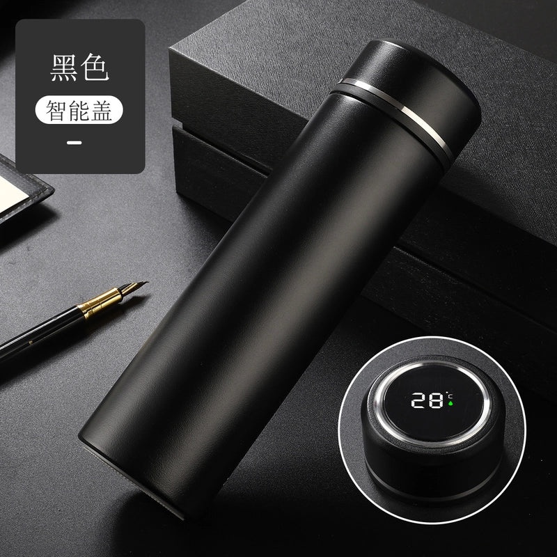 智能温度测量保温杯 LED触控显示水杯 哑光创意商务礼品 定制LOGO|智能温控水杯