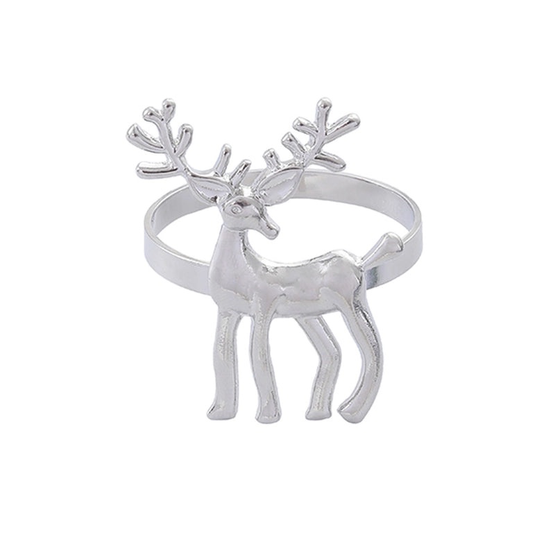 Elegant Animal Alloy Christmas Napkin Ring for Casual Festive Dining | Tableware & Napkin Rings