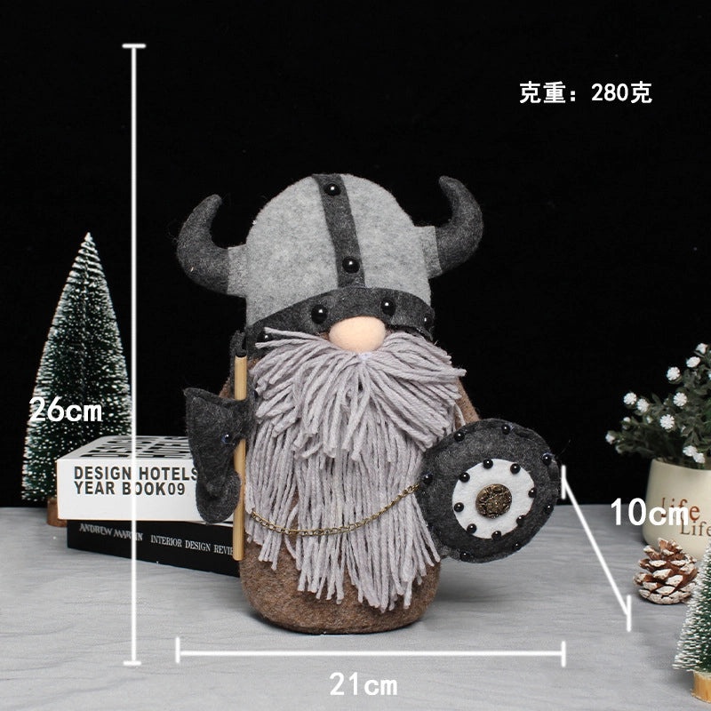 Viking Warrior Gnome Figurine for Cartoon Home Decor|Home Decor & Figurines