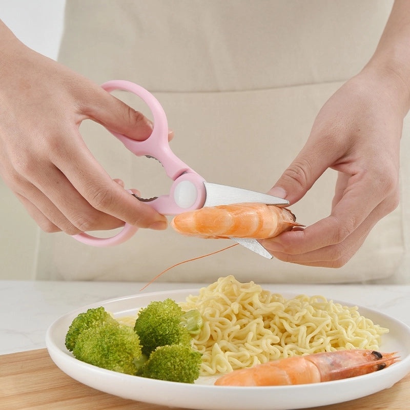 Stainless Steel Feeding Scissors with ABS Handle for Everyday Use|Kitchen Utensils & Tools