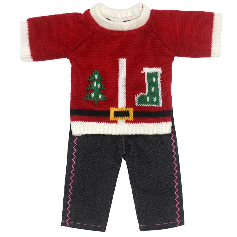 18 Inch Baby Doll Clothes for 43cm Dolls Autumn Winter Christmas Fox Theme Thick Warm Outfit|Doll Clothes & Accessories