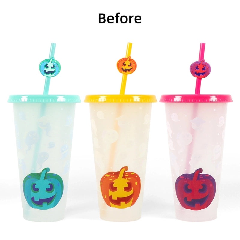 Halloween Themed Cartoon Plastic Water Bottles for Casual Use|Drinkware & Bottles