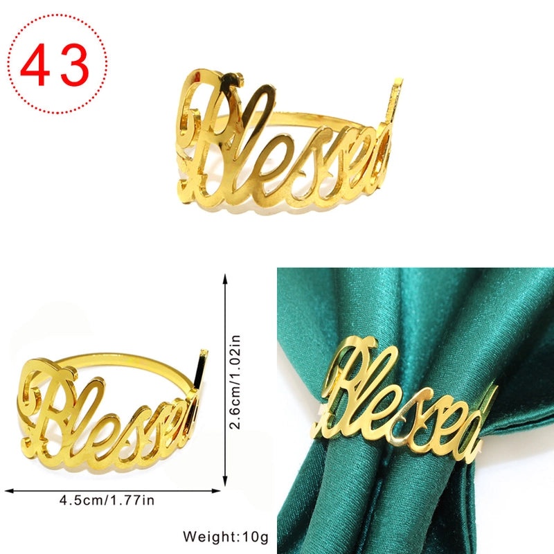 Stylish Geometric Metal Napkin Holder Single Piece|Home Decor & Kitchen Accessories