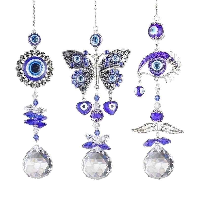 Stylish Devil's Eye Synthetic Crystal Charm Necklace|Jewelry & Accessories