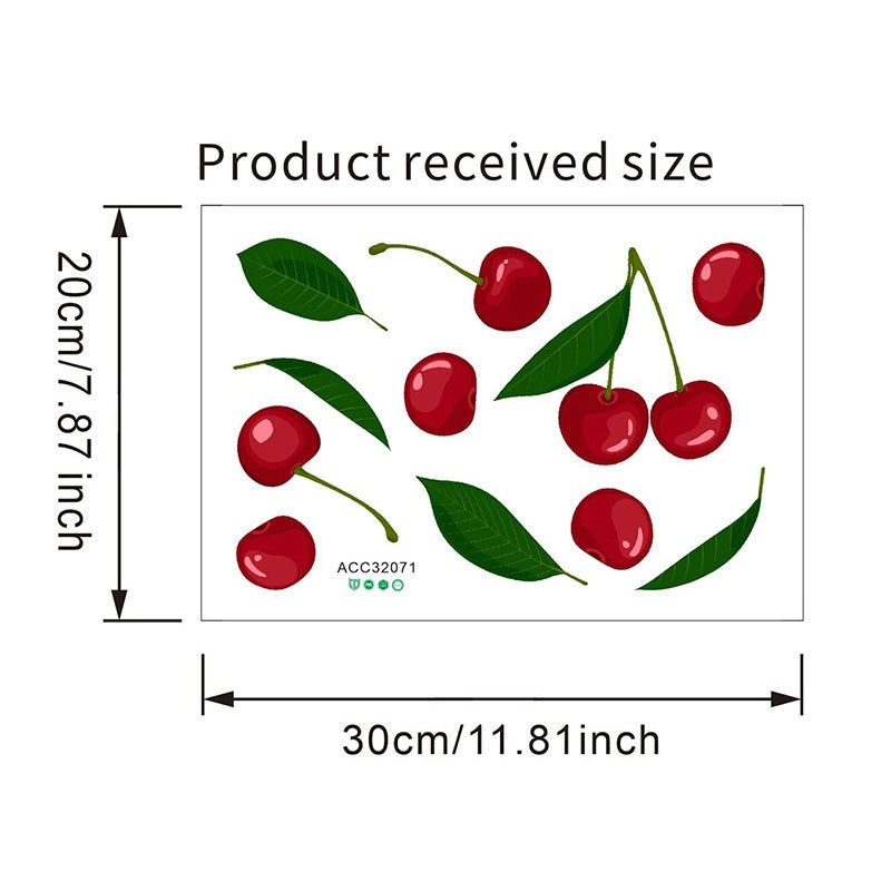 Cherry PVC Wall Decal for Windows|Home Decor & Accessories