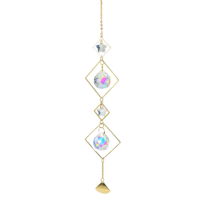 Elegant Rhombus Crystal Pendant for Home Decor | Home Decorations