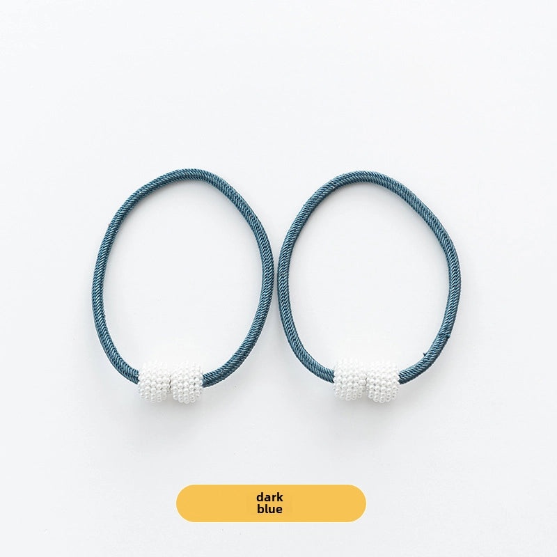 Affordable Pearl Magnetic Buckle Curtain Strap No Drilling Easy Install | Home Decor Curtain Accessories