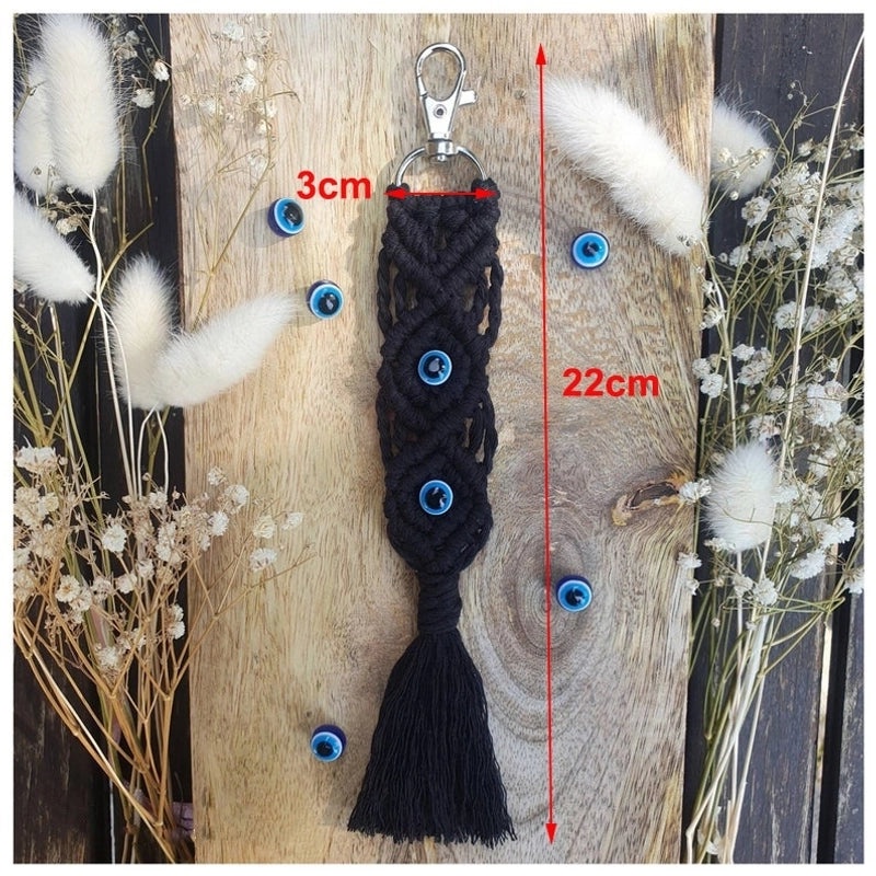 Vintage Evil Eye Cotton Thread Hanging Decoration|Home Decor & Wall Art