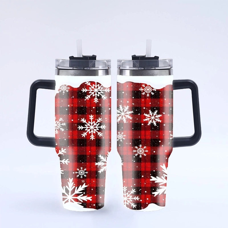 Christmas Tree Santa Claus Stainless Steel Thermos Cup 304 Durable Xmas Gift | Drinkware & Thermoses