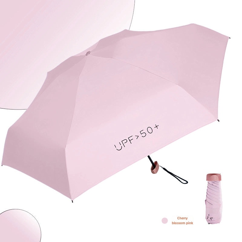 50% UV Protection Foldable Umbrella Compact Pocket Size Eight and Six Bone Options | Sun & Rain Umbrellas