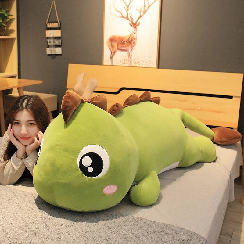 Cute Dinosaur Plush Pillow Clip Doll Soft Sleeping Bed Toy Birthday Gift for Girls|Toys & Games
