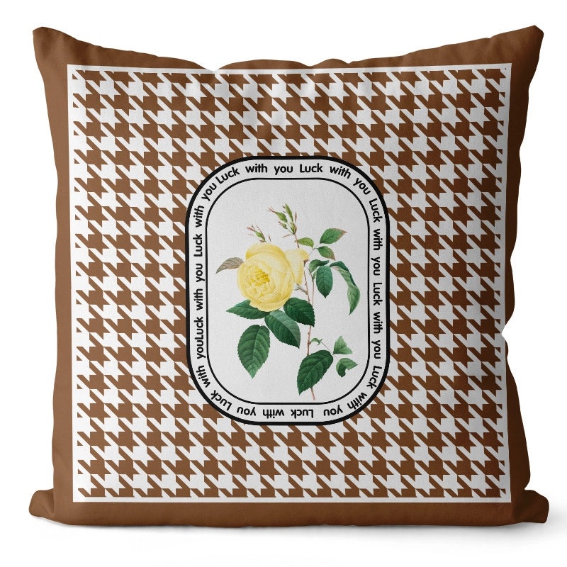Modern Classic Floral Letter Polyester Pillow Covers for Couch Sofa Decor|Home Decor Pillows