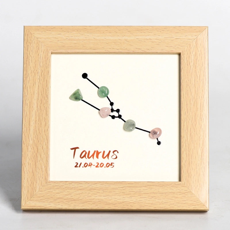 Minimalist Constellation Wood Ornaments with Artificial Crystals for Christmas, Valentine's Day, New Year|Home Decor Ornaments