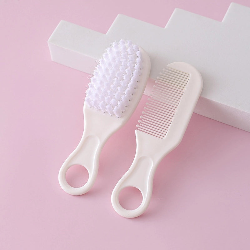 Simple Solid Color Plastic Baby Hair Comb | Baby Care Accessories