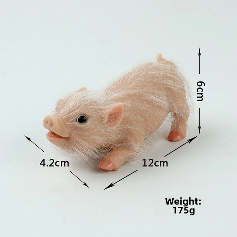 Cartoon Silicone Pig Stress Relief Toy Soft Pinchable Baby Safe Squishy Decompression Rebirth Eco-Friendly|Toys & Baby Products