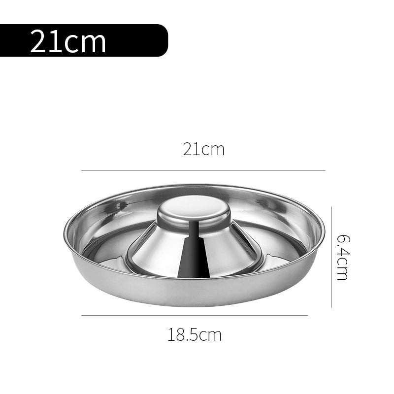 Stainless Steel Pet Food Bowl with Anti-Spill Stopper for Cats and Dogs | Pet Feeding Bowls