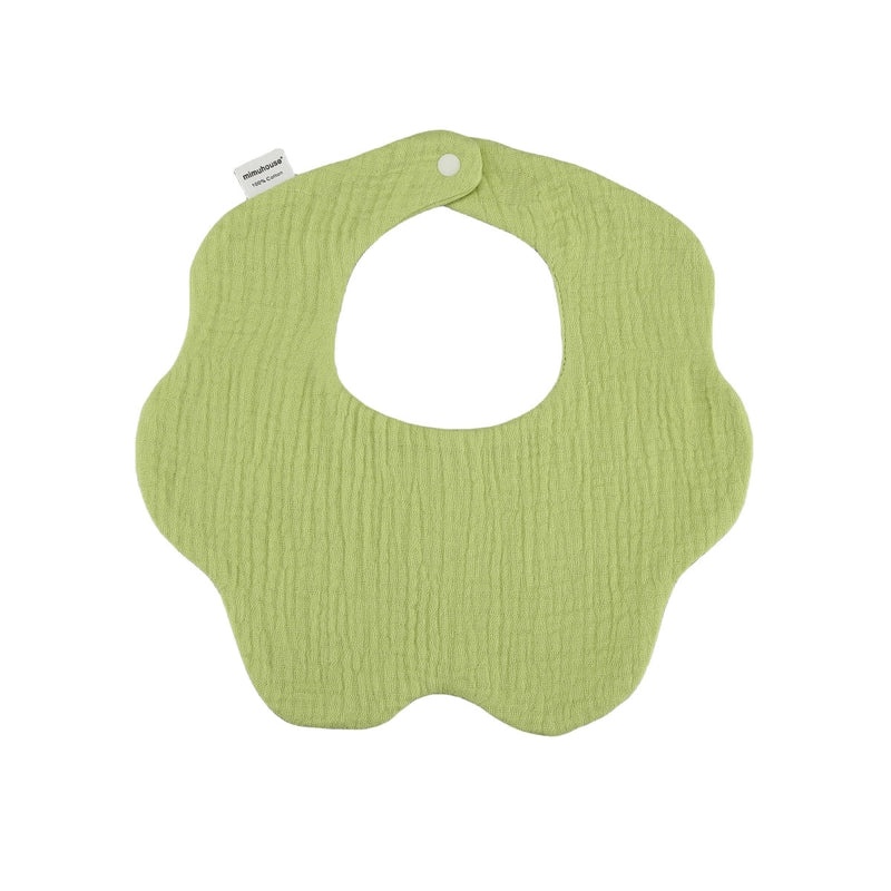 360 Degree Petal Shape Baby Bib Soft Cotton Newborn Saliva Towel Adjustable Infant Drool Bib|Baby Accessories